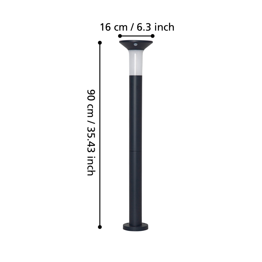 Eglo - LED Outdoor solar lamp with a sensor 6xLED/0,03W/3,7V IP44