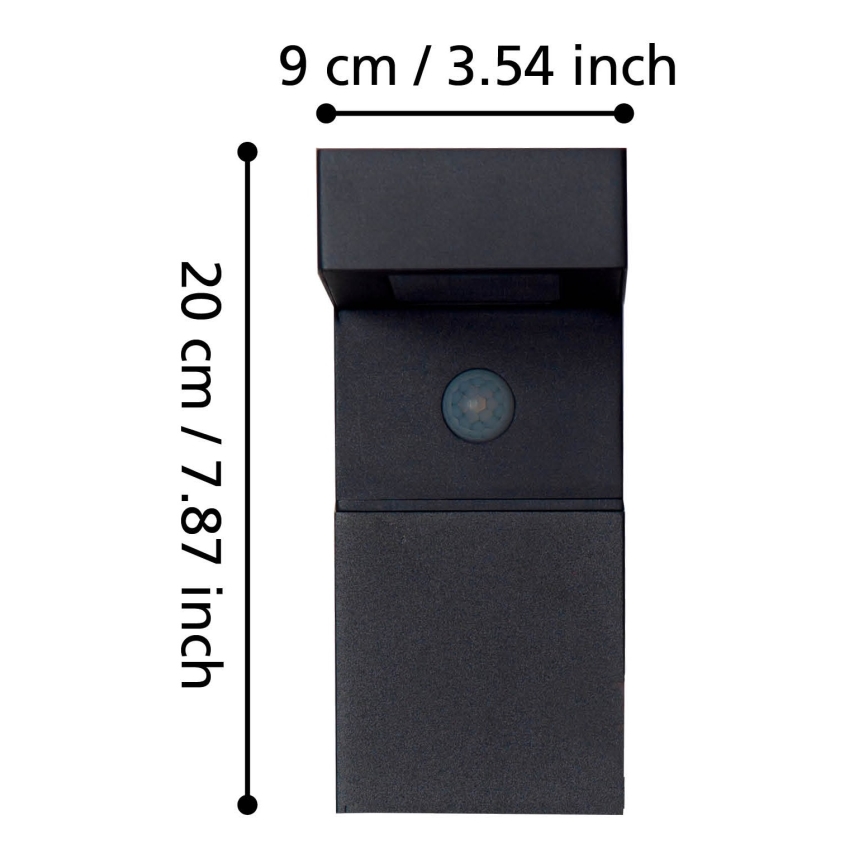 Eglo - LED Outdoor solar light with a sensor 18xLED/0,2W/3,7V IP44