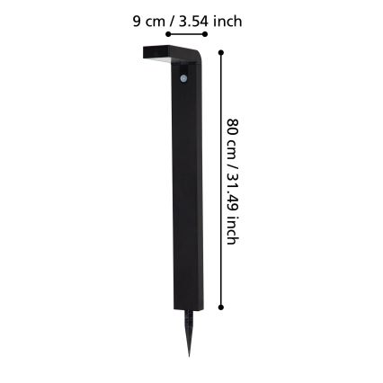 Eglo - LED Outdoor solar lamp with a sensor 18xLED/0,2W/3,7V IP44