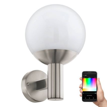 Eglo - LED RGB Dimmable outdoor wall light E27/9W/230V 2700-6500K IP44