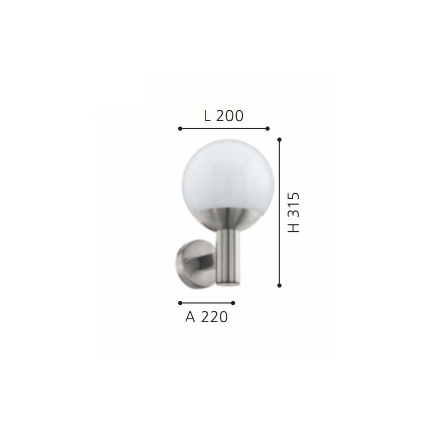 Eglo - LED RGB Dimmable outdoor wall light E27/9W/230V 2700-6500K IP44