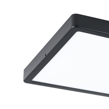 Eglo - LED Bathroom ceiling light LED/20,5W/230V IP44 black