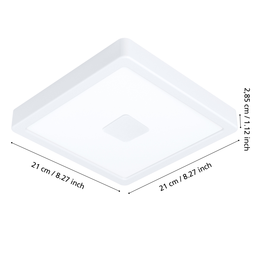 Eglo - LED Outdoor ceiling light LED/17W/230V IP44 white
