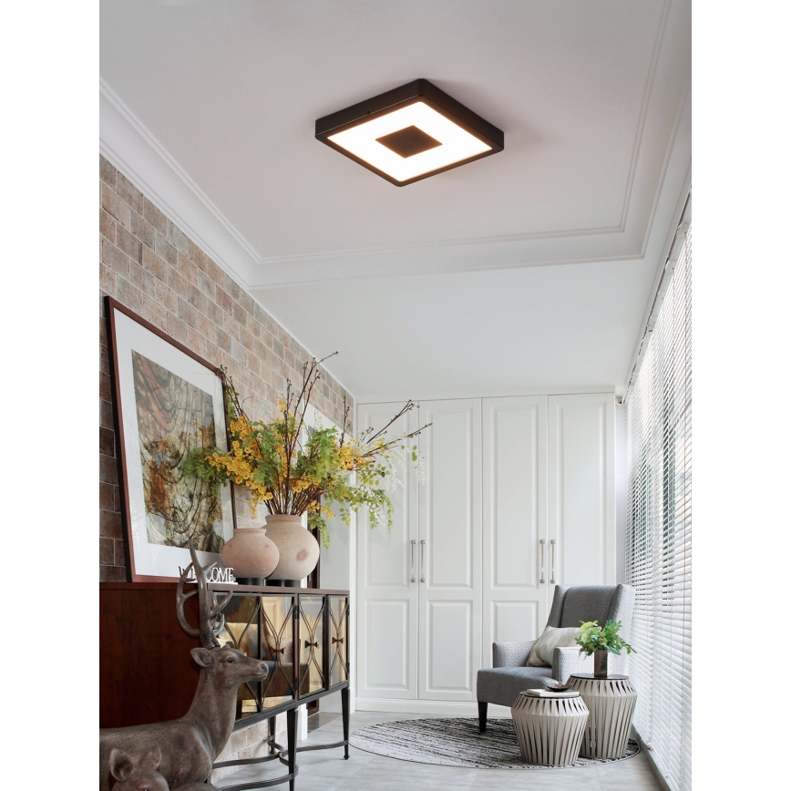 Eglo - LED Outdoor ceiling light LED/17W/230V IP44 black