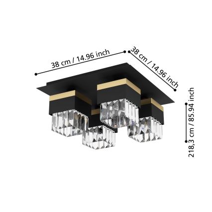 Eglo - Ceiling light 4xE14/40W/230V