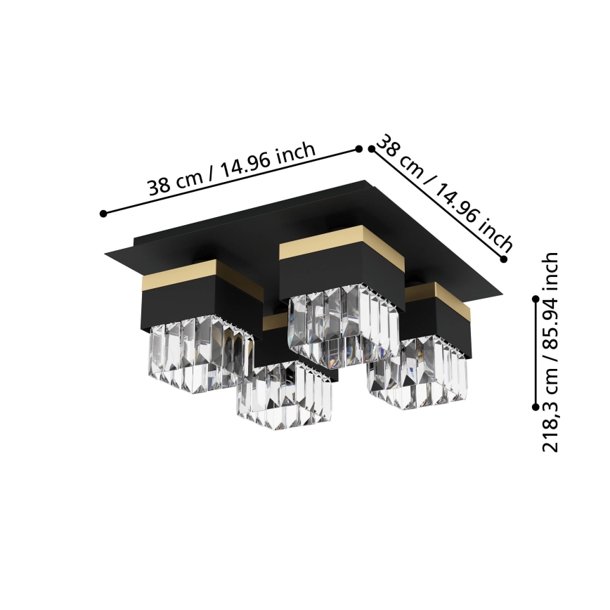 Eglo - Ceiling light 4xE14/40W/230V