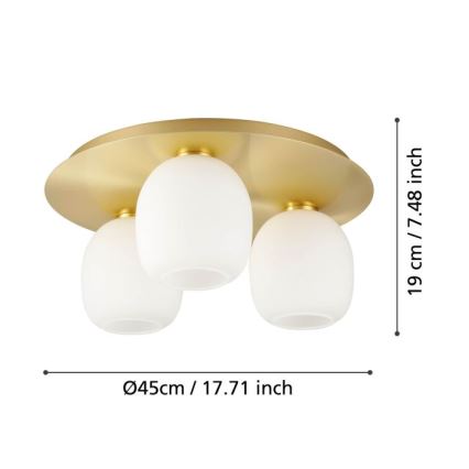 Eglo - Ceiling light 3xE27/40W/230V