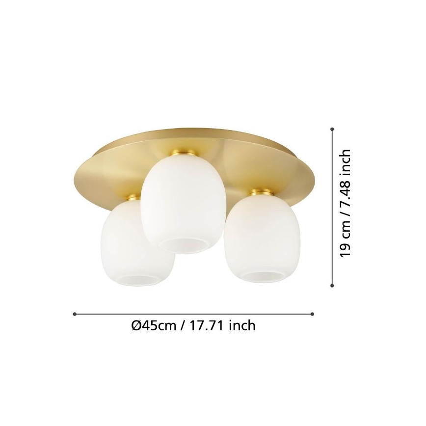 Eglo - Ceiling light 3xE27/40W/230V
