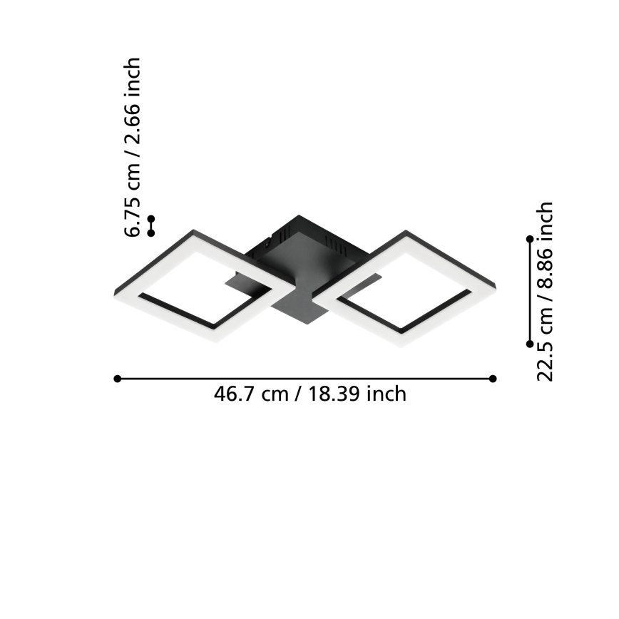 Eglo - LED Dimmable ceiling light LED/15,5W/230V