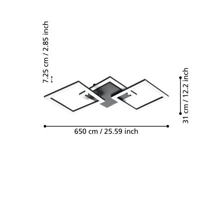 Eglo - LED Dimmable ceiling light LED/32,4W/230V