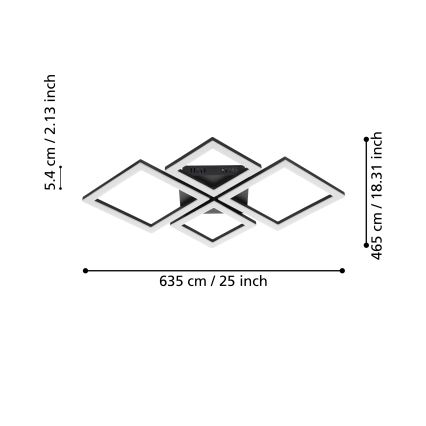 Eglo - LED Dimmable ceiling light LED/42W/230V