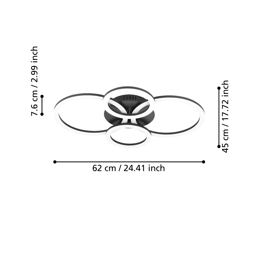 Eglo - LED Dimmable ceiling light LED/41W/230V
