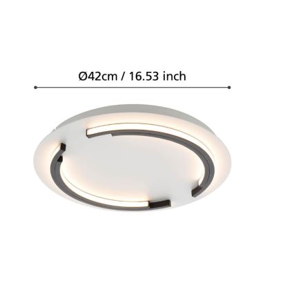 Eglo - LED Dimmable ceiling light LED/25W/230V 3000K d. 42 cm