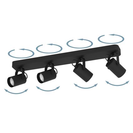 Eglo - LED Spotlight 4xGU10/3W/230V