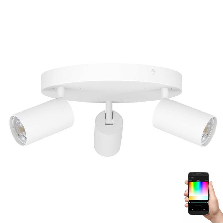 Eglo - LED RGBW Dimmable spotlight 3xGU10/4,9W/230V white