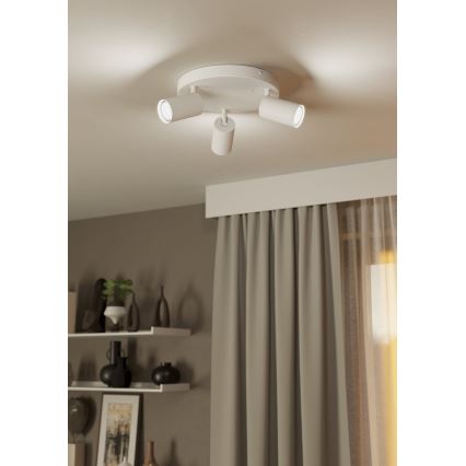 Eglo - LED RGBW Dimmable spotlight 3xGU10/4,9W/230V white