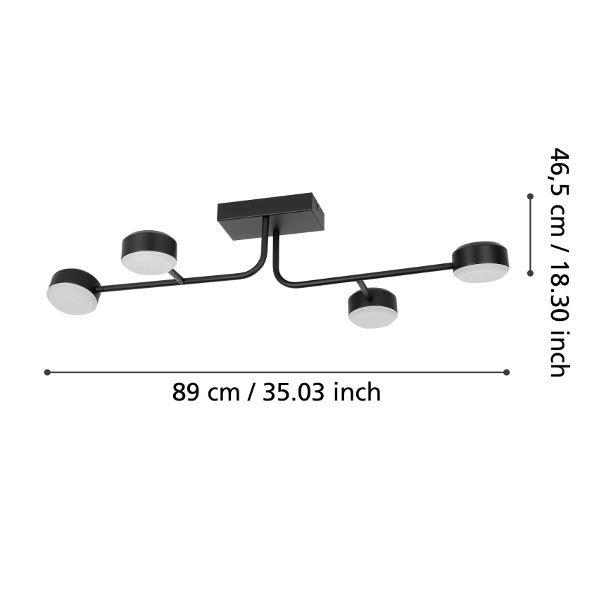 Eglo - LED Dimmable surface-mounted chandelier 4xLED/6,8W/230V