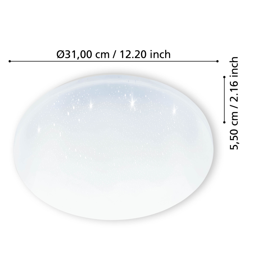 Eglo - LED Bathroom ceiling light LED/18W/230V IP44