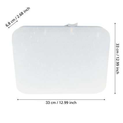 Eglo - LED Bathroom ceiling light LED/14,6W/230V IP44