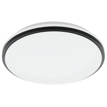 Eglo - LED Bathroom ceiling light LED/15,6W/230V IP44 black