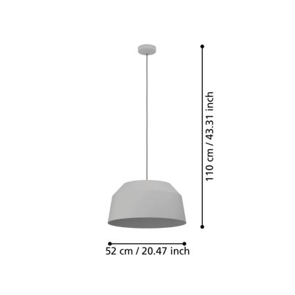 Eglo - Chandelier on a string 1xE27/40W/230V d. 52 cm