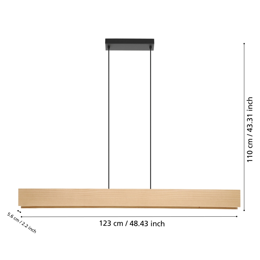 Eglo - LED RGBW Dimmable chandelier on a string LED/35W/230V 2700-6500K