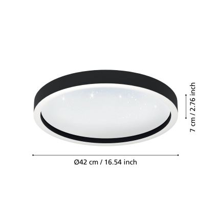 Eglo - LED RGBW Dimmable ceiling light LED/17,8W/230V 2700-6500K
