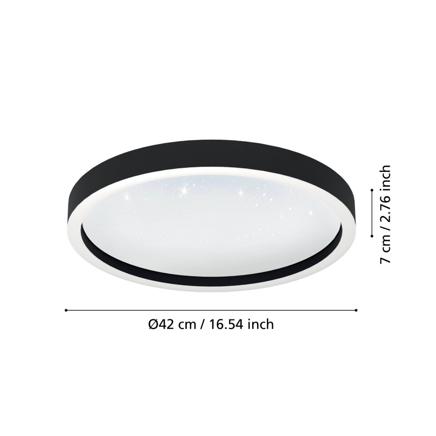 Eglo - LED RGBW Dimmable ceiling light LED/17,8W/230V 2700-6500K