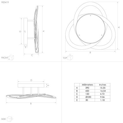 Eglo - LED Ceiling light LED/35W/230V
