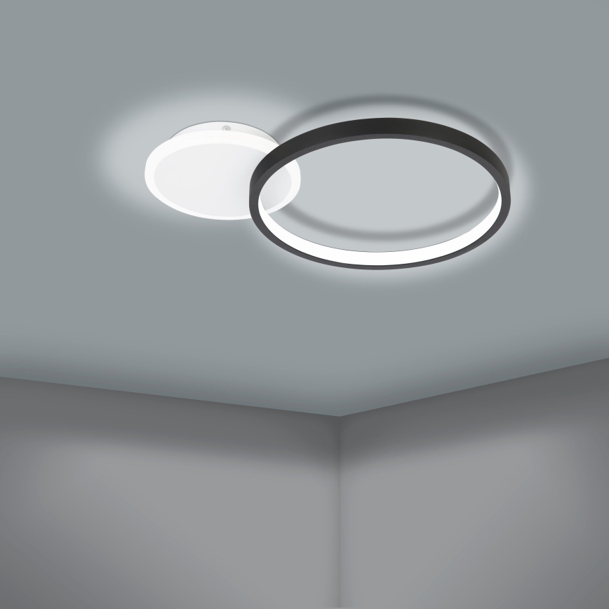 Eglo - LED Dimmable ceiling light LED/15W/230V black + remote control
