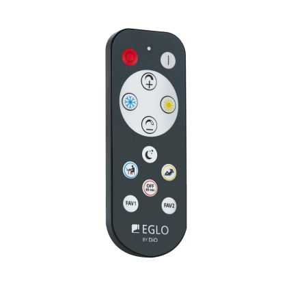 Eglo - LED Dimmable ceiling light LED/15W/230V gold + remote control