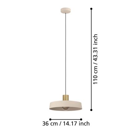 Eglo - Chandelier on a string 1xE27/40W/230V