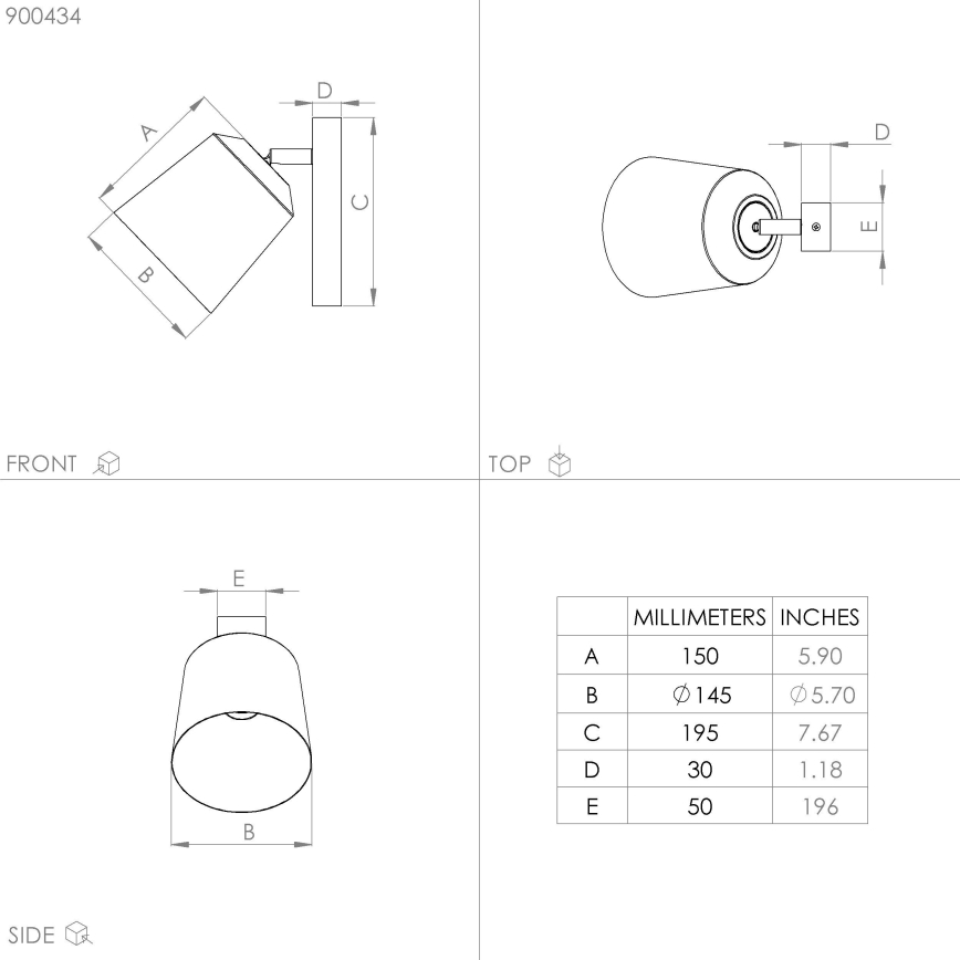 Eglo - Wall light 1xE27/25W/230V