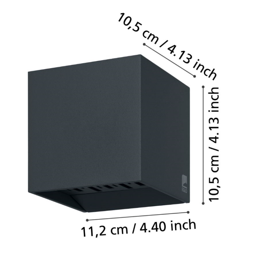 Eglo - LED Outdoor wall light 2xLED/3,3W/230V IP54