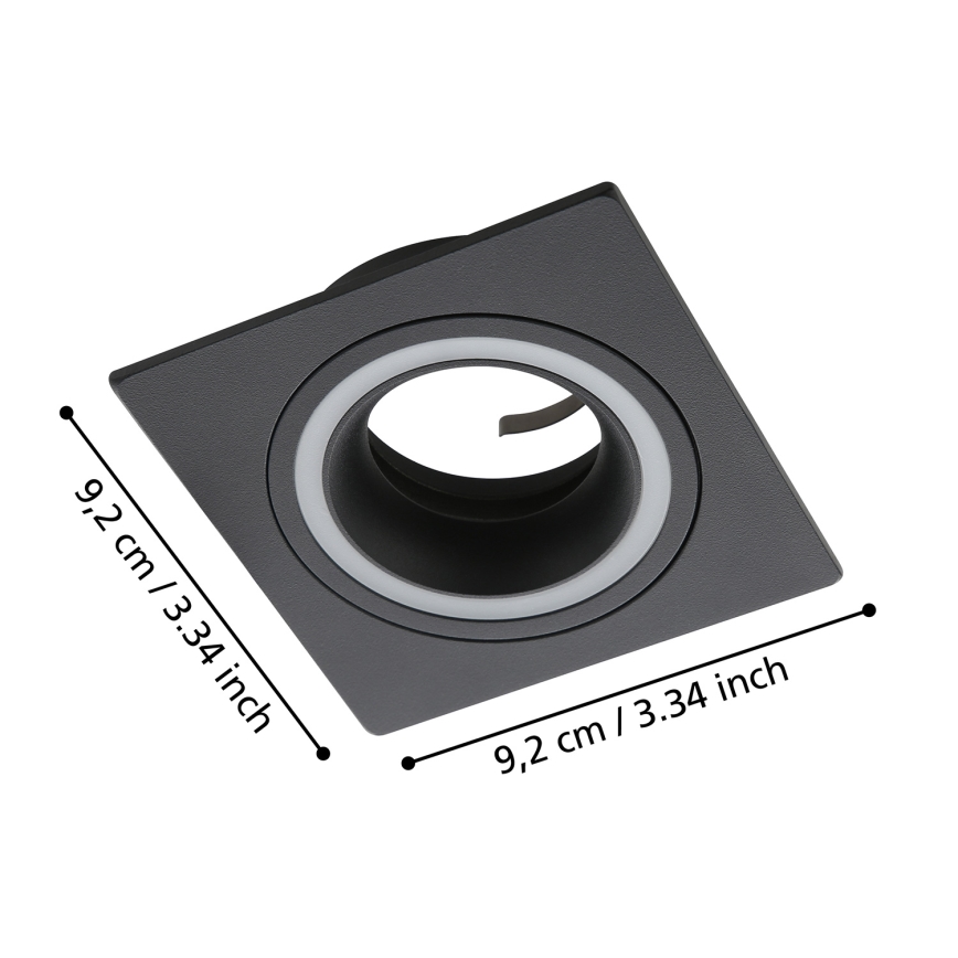 Eglo - Recessed light 1xGU10/35W/230V anthracite