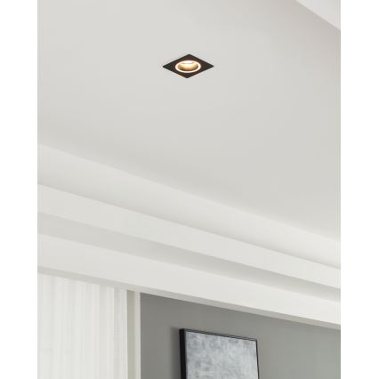 Eglo - Recessed light 1xGU10/35W/230V anthracite