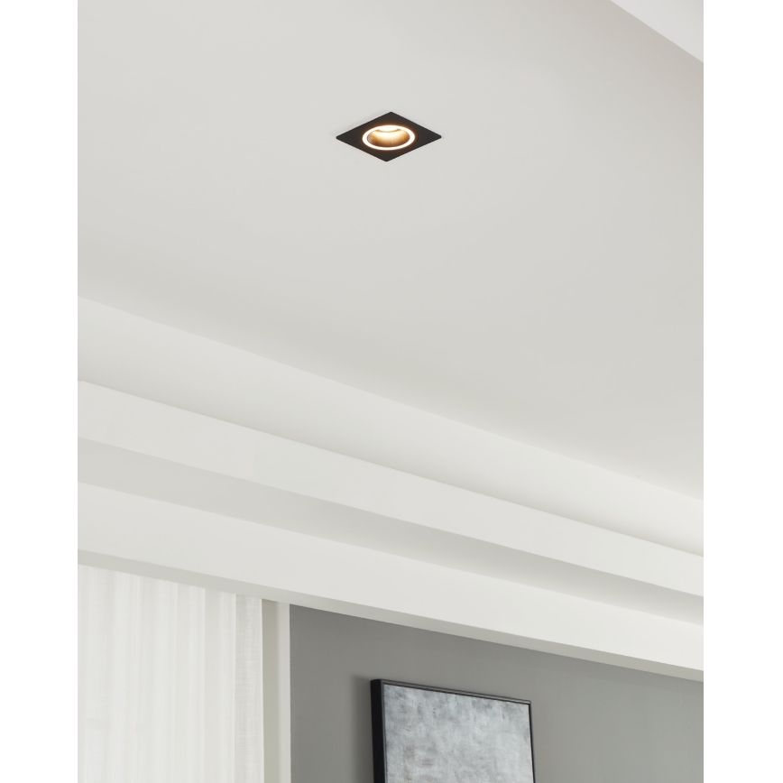 Eglo - Recessed light 1xGU10/35W/230V anthracite