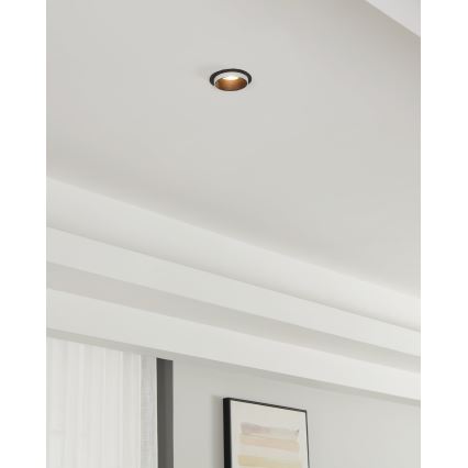 Eglo - Recessed light 1xGU10/35W/230V black