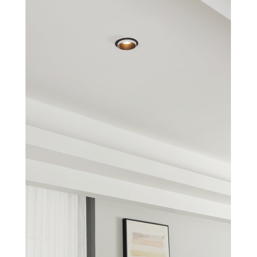 Eglo - Recessed light 1xGU10/35W/230V black
