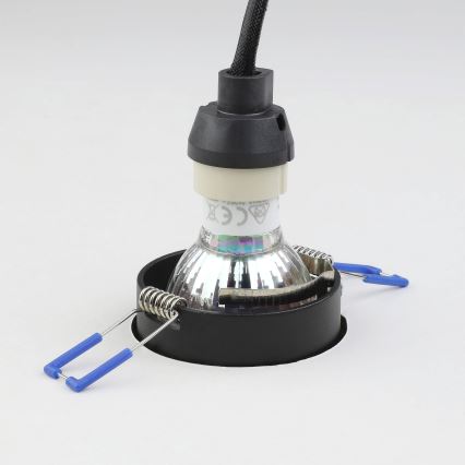 Eglo - Recessed light 1xGU10/35W/230V black