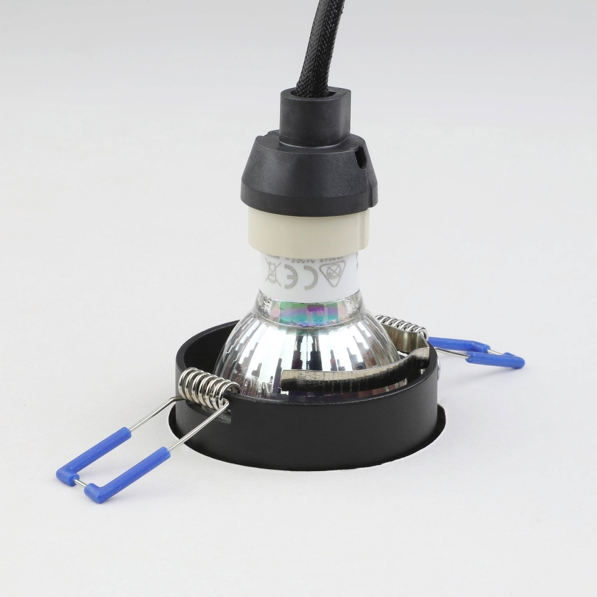 Eglo - Recessed light 1xGU10/35W/230V black