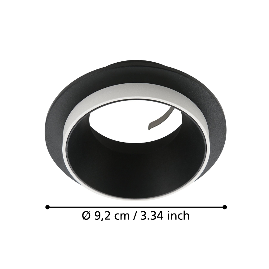 Eglo - Recessed light 1xGU10/35W/230V black