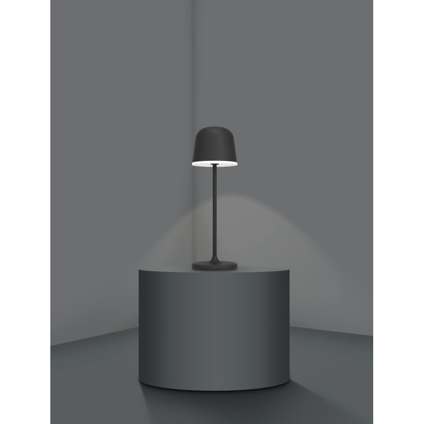 Eglo - LED Dimmable outdoor rechargeable lamp LED/2,2W/5V 1800 mAh black IP54