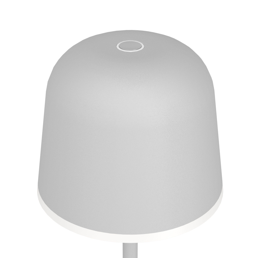 Eglo - LED Dimmable outdoor rechargeable lamp LED/2,2W/5V 1800 mAh grey IP54