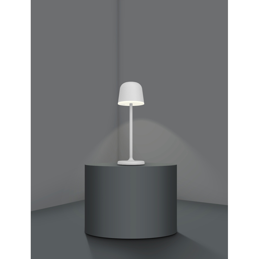 Eglo - LED Dimmable outdoor rechargeable lamp LED/2,2W/5V 1800 mAh grey IP54