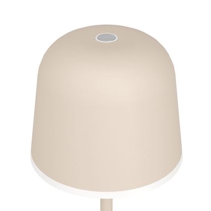 Eglo - LED Dimmable outdoor rechargeable lamp LED/2,2W/5V 1800mAh beige IP54