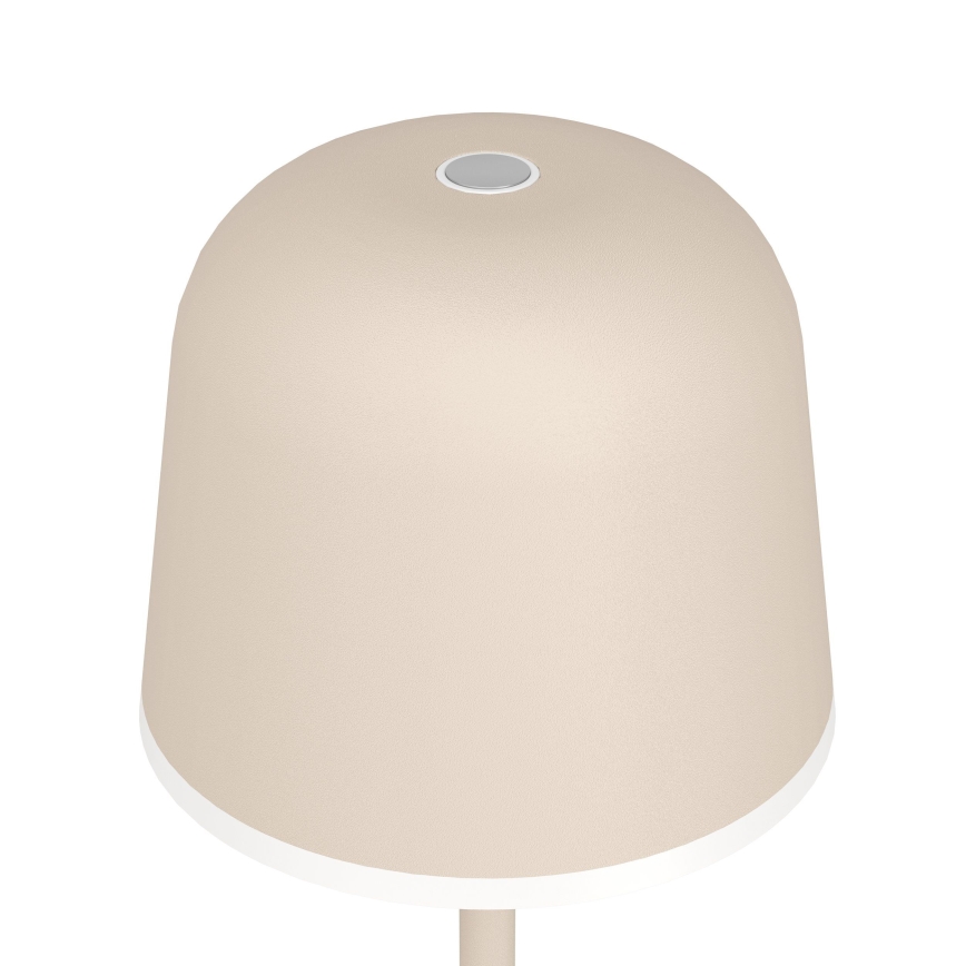 Eglo - LED Dimmable outdoor rechargeable lamp LED/2,2W/5V 1800mAh beige IP54
