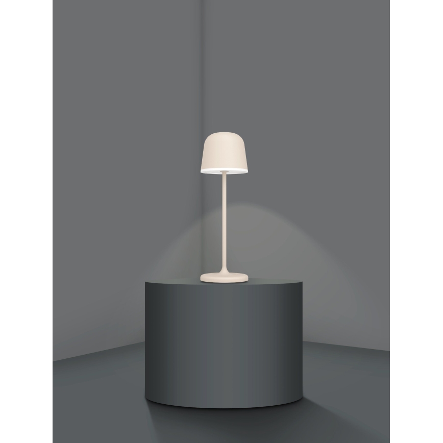 Eglo - LED Dimmable outdoor rechargeable lamp LED/2,2W/5V 1800mAh beige IP54