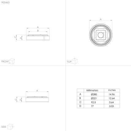 Eglo - LED Ceiling light LED/24W/230V