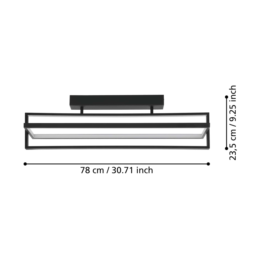 Eglo - LED Dimmable ceiling light LED/34W/230V + remote control